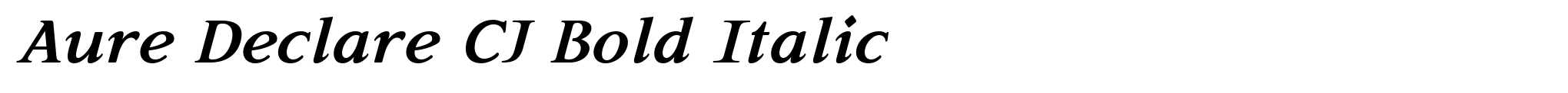 Aure Declare CJ Bold Italic image